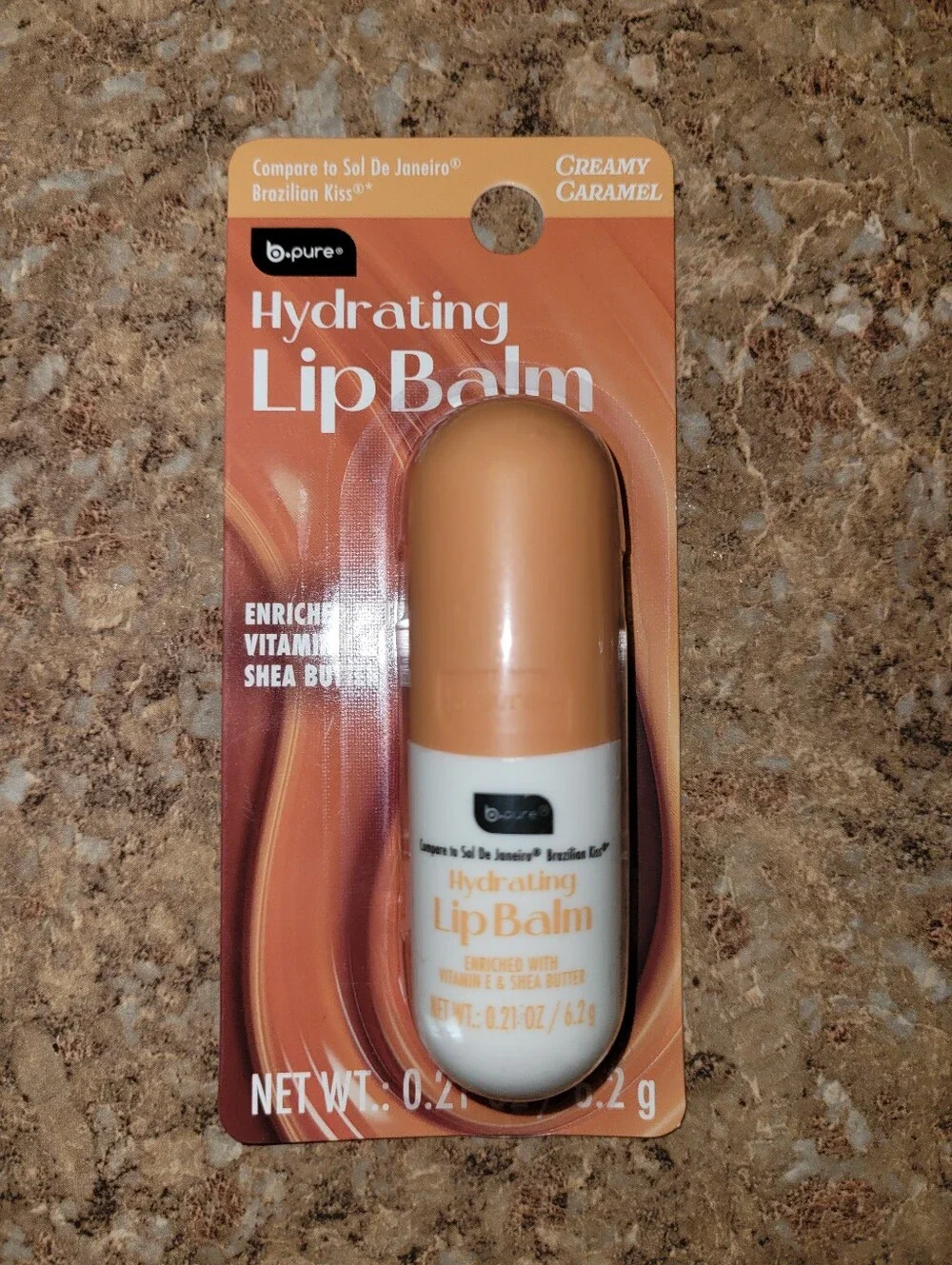 B.Pure Creamy Caramel Hydrating Lip Balm 3 Pack